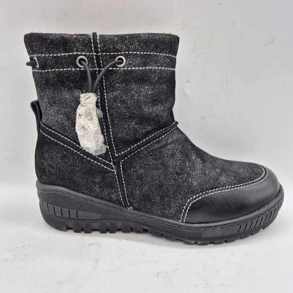 OTBT Women's Snow Boots Size 6 M Black Fanfare Reversible Spikes Leather NWB - Picture 8 of 12